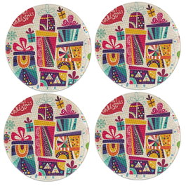 Hermia Set de 4 Salvamanteles Multicolor de 37 cm